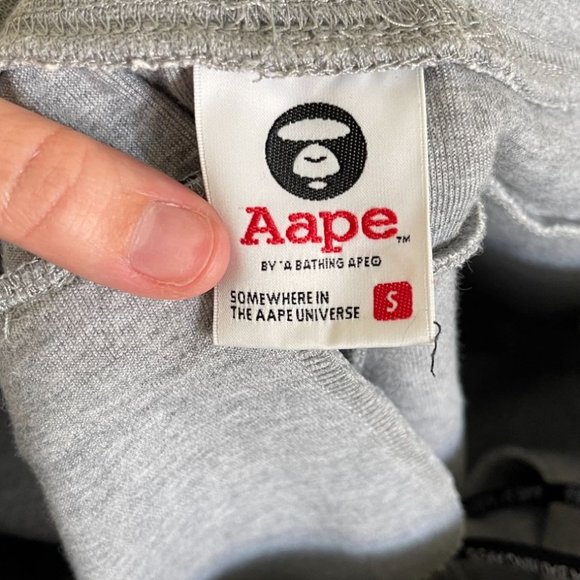 AAPE A Bathing Ape Joggers Gray - Picture 8 of 8